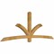 Ekena Millwork Davenport Rough Sawn Timber Gable Bracket, Western Red Cedar, 108"W x 40"H x 4"D x 4"F, 9/12 Pitch GBW108X40X0404DAV00RWR - alternate 2